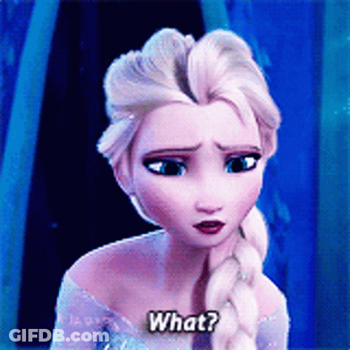 Elsa From Frozen Saying What GIF