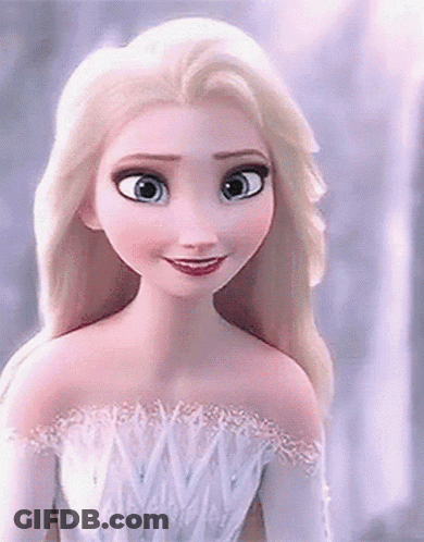 Elsa From Frozen Smiling GIF