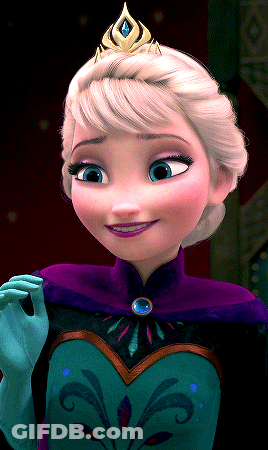 Elsa From Frozen Wearing Tiara GIF