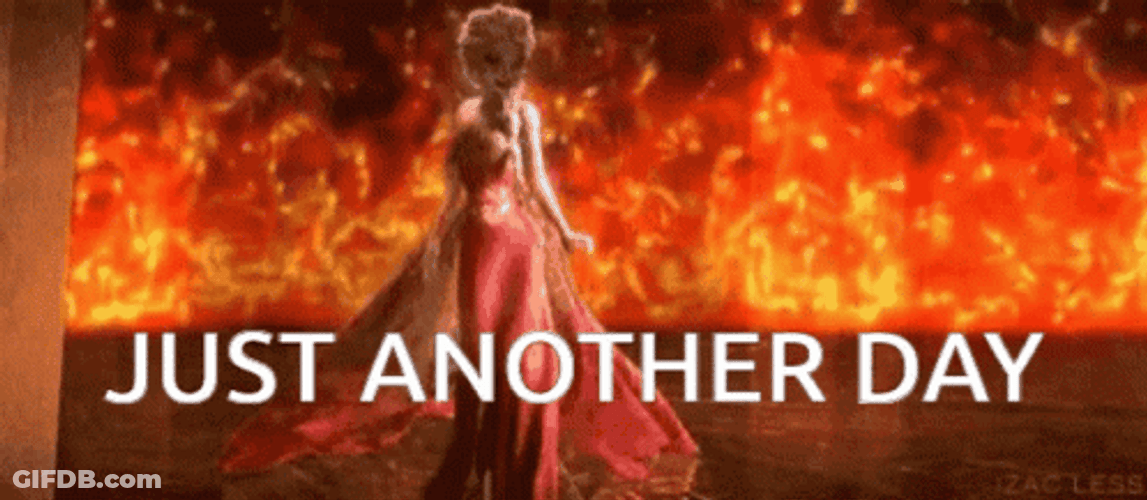 Elsa Just Another Day In Hell Meme GIF