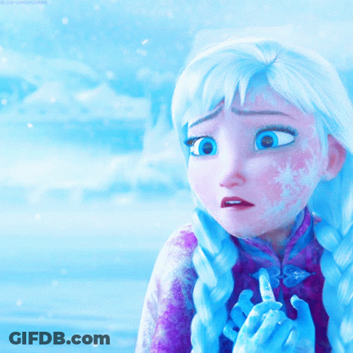 Elsa Snow Queen Cartoon GIF