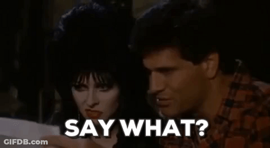 Elvira Confused Expression GIF