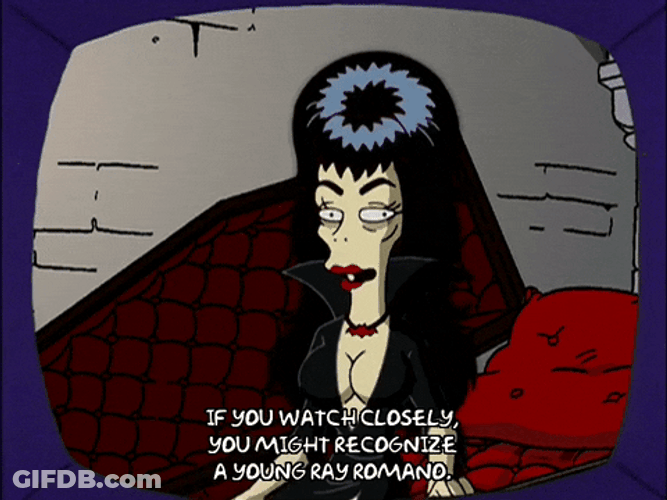 Elvira From The Simpsons GIF