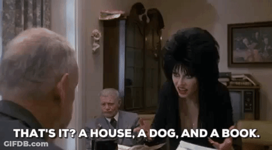 Elvira Pissed Off At A Man GIF