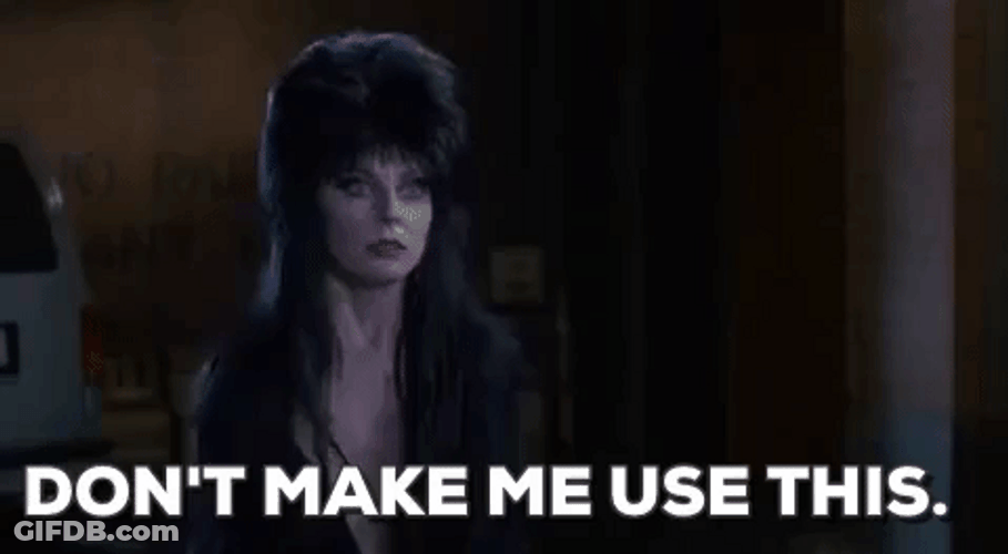 Elvira Showing Her Ring GIF