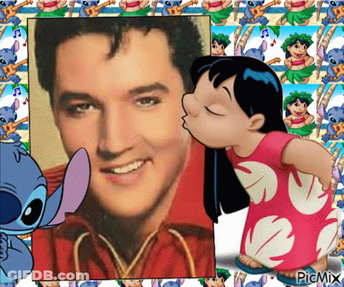 Elvis Presley And Lilo And Stitch GIF