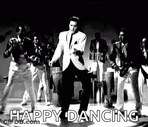 Elvis Presley Dancing On Stage With Band GIF