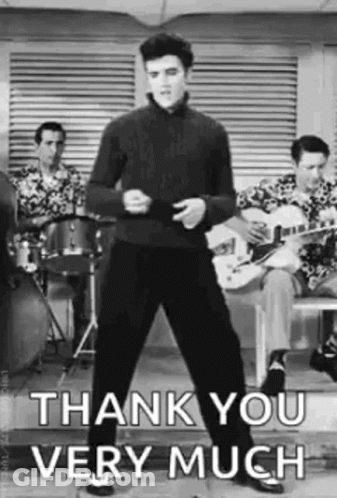 Elvis Presley Dancing Saying Thank You GIF