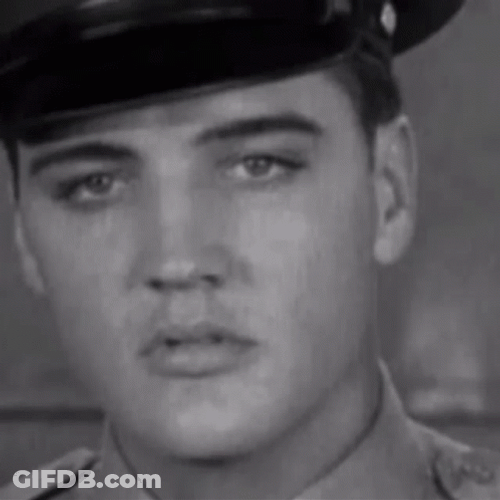 Elvis Presley Glazed Stare Close Up GIF
