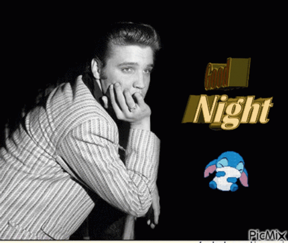 Elvis Presley Good Night GIF