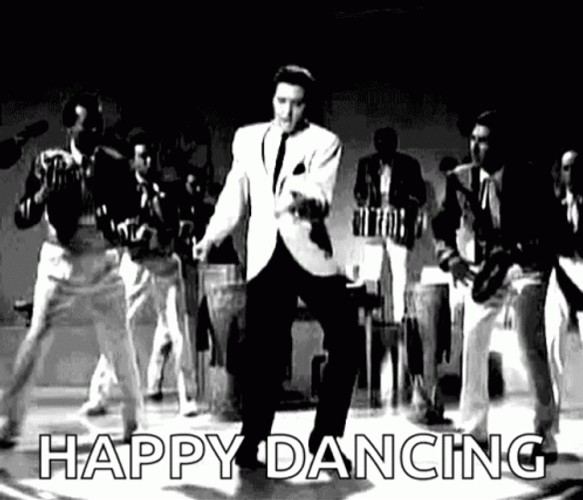 Elvis Presley Happy Dancing GIF