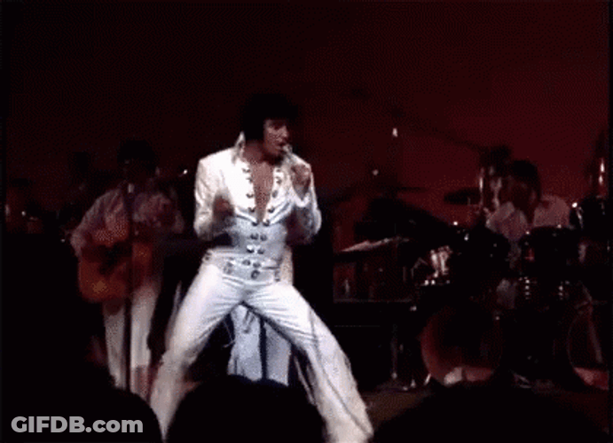 Elvis Presley Hip Shake Demonstration GIF