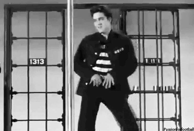 Elvis Presley Jailhouse Rock Music Video GIF