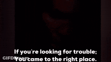 Elvis Presley Singing If You're Looking For Trouble GIF
