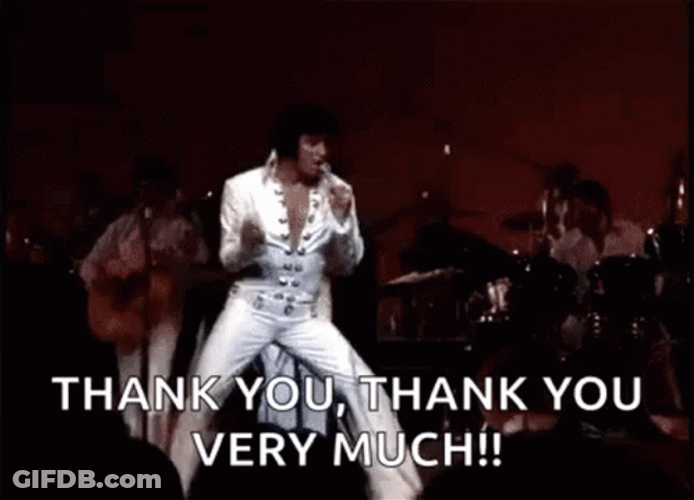 Elvis Presley Thank You GIF