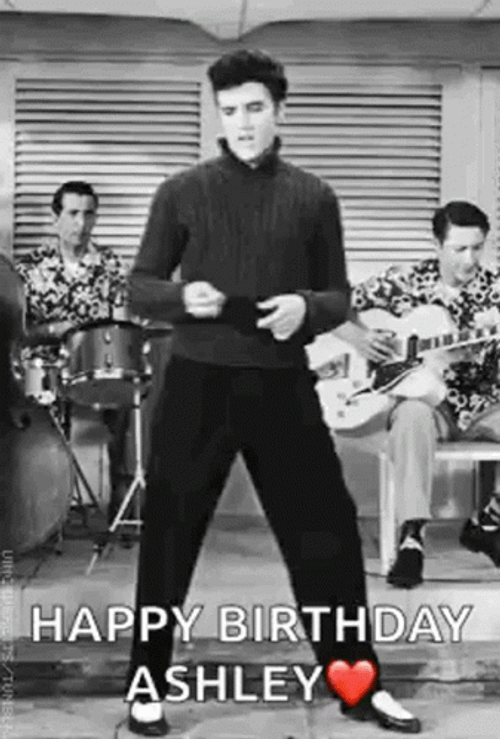 Elvis Presley Thank You Very Much Happy Birthday GIF