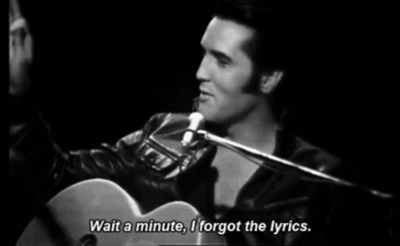 Elvis Presley Wait A Minute GIF