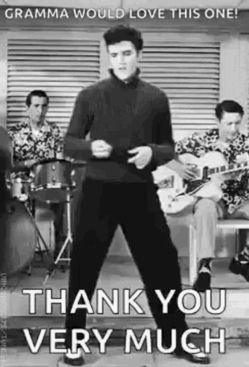 Elvis Thank You GIF