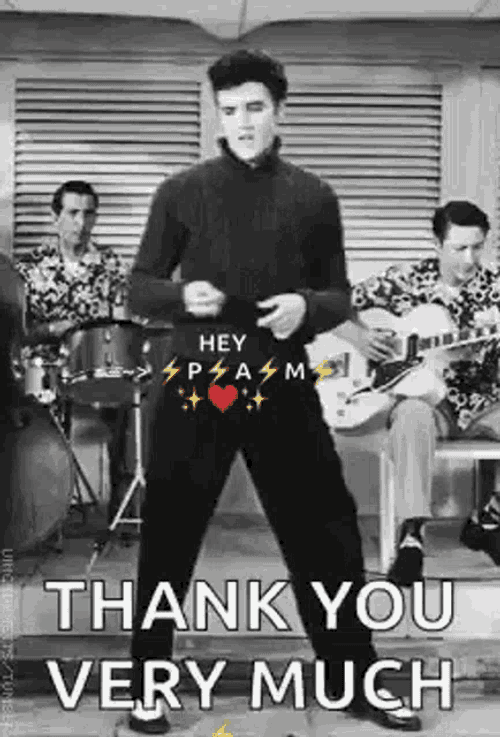 Elvis Thank You GIF