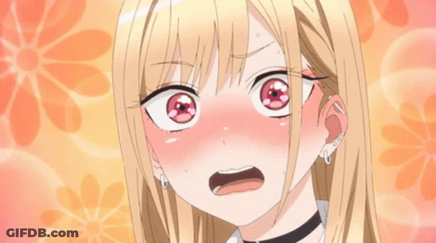 Embarrassed Marin Kitagawa Blushing Anime GIF