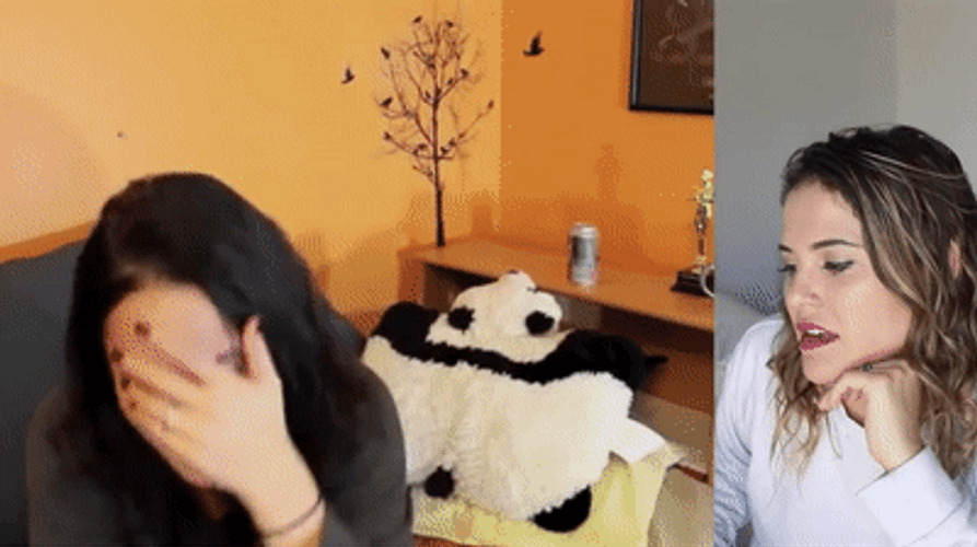 Embarrassed Reaction Video GIF