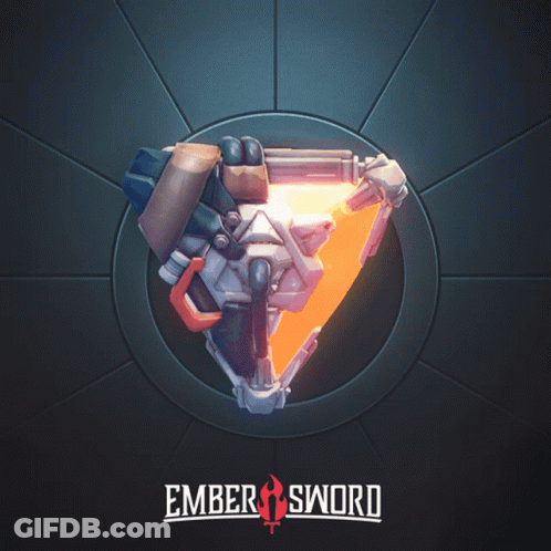 Ember Sword Poster With Sword In Circle GIF