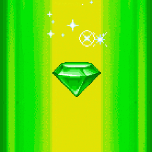 Emerald Green Sparkling Gem GIF