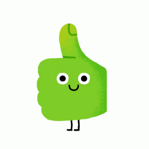 Emerald Green Thumbs Up GIF