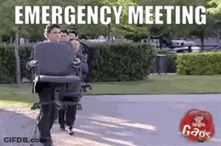 Emergency Company Meeting GIF