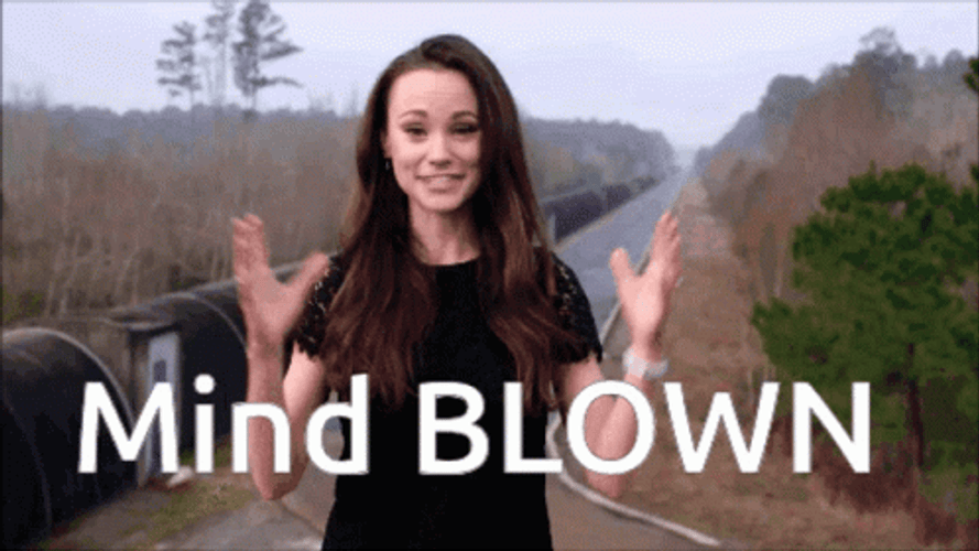 Emily Calandrelli Mind Blown Brain Exploding GIF