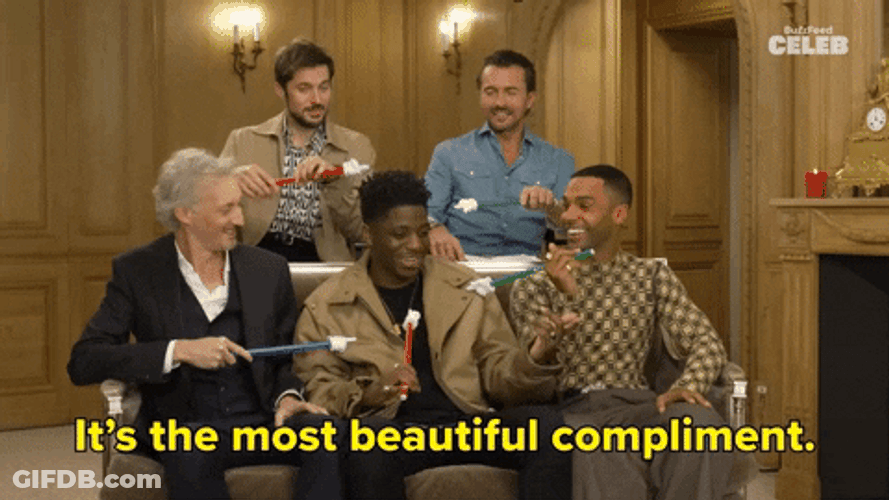 Emily In Paris Actors Most Beautiful Compliment GIF