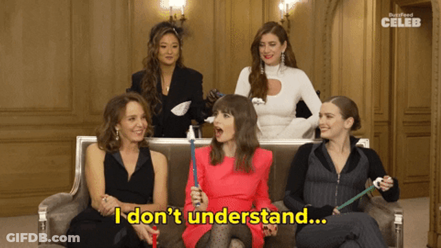 Emily In Paris Actresses Got Confused GIF