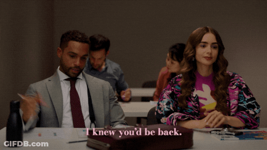 Emily In Paris Back At School GIF