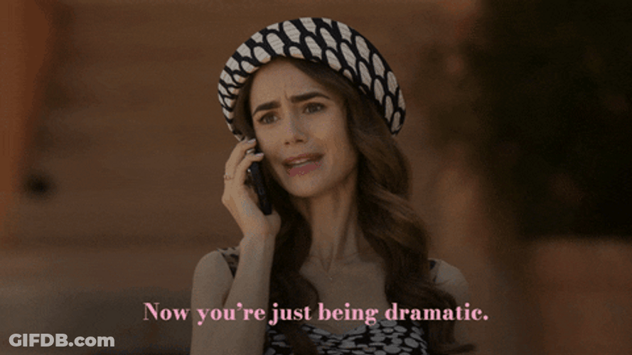 Emily In Paris Calling Dramatic Friend GIF