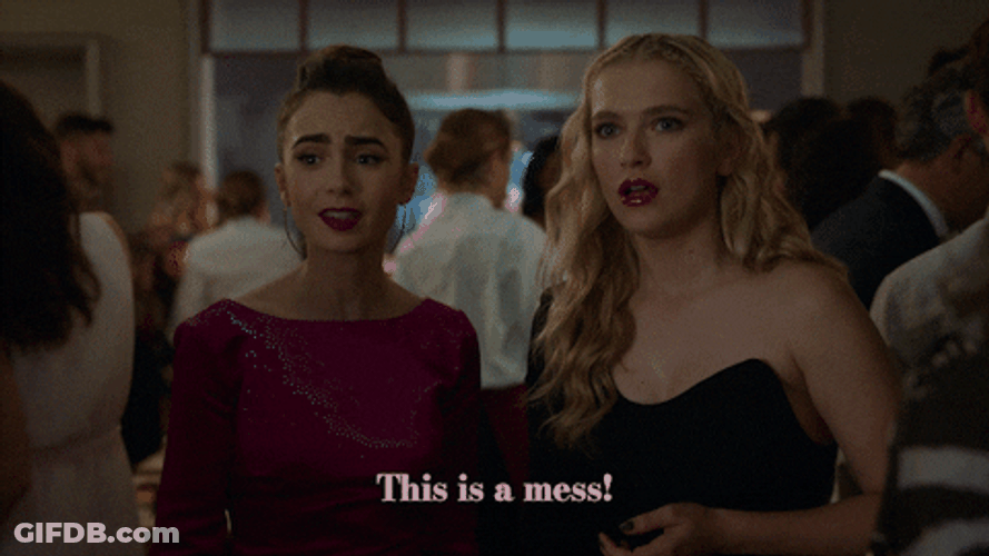 Emily In Paris Mess Up GIF