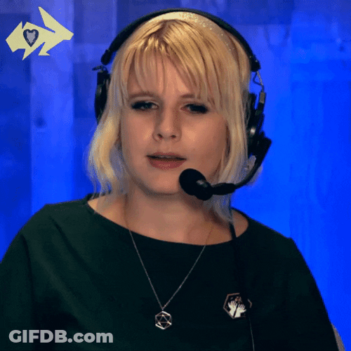 Emily Jacobson Flustered Rat Queens GIF