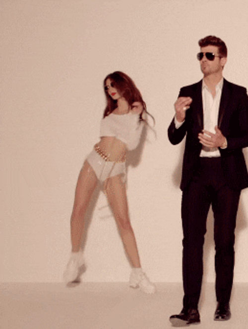 Emily Ratajkowski Dancing With Robin Thicke GIF