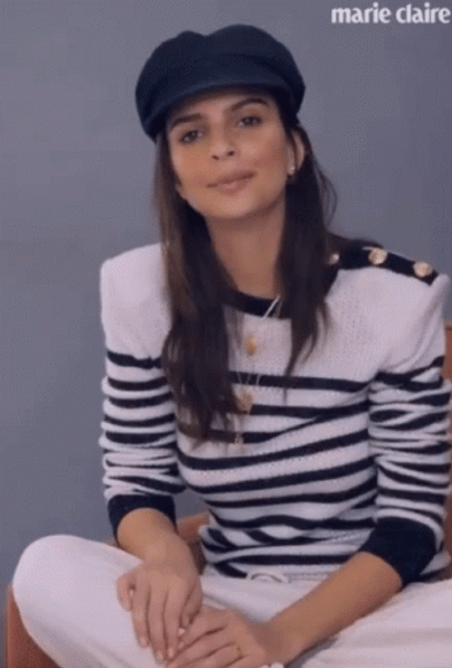 Emily Ratajkowski Moving Her Shoulder GIF