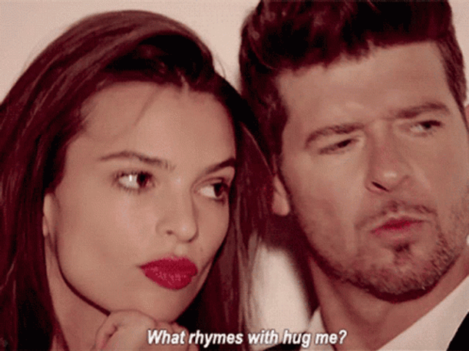 Emily Ratajkowski With Robin Thicke GIF