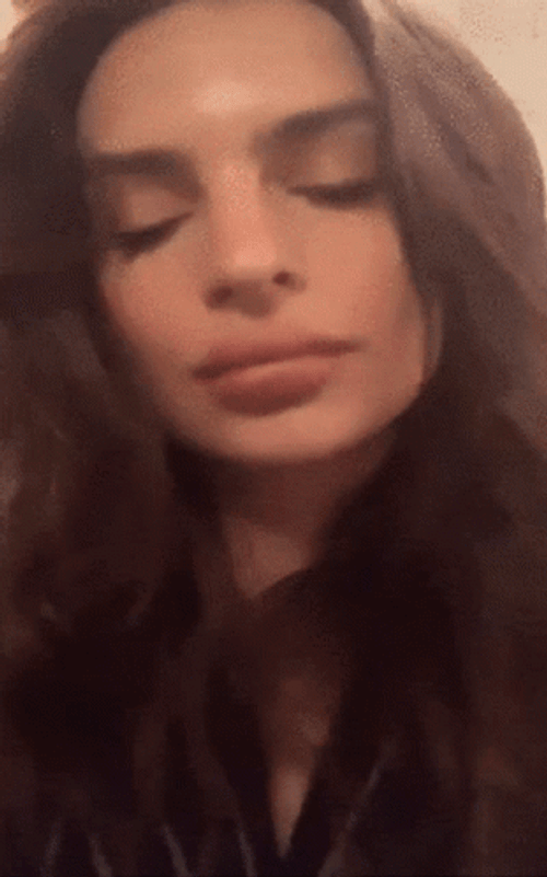 Emily Ratajkowski Zoom Video GIF