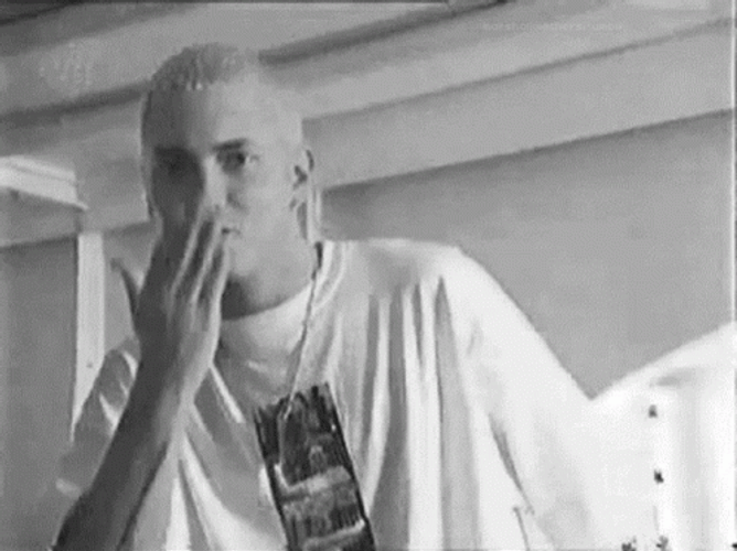 Eminem Blowing Kiss GIF
