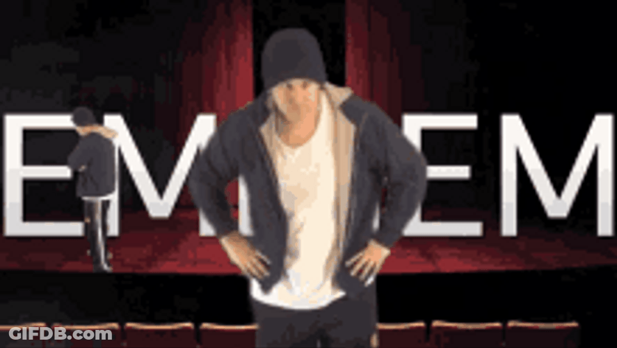 Eminem On The Stage Rapping GIF