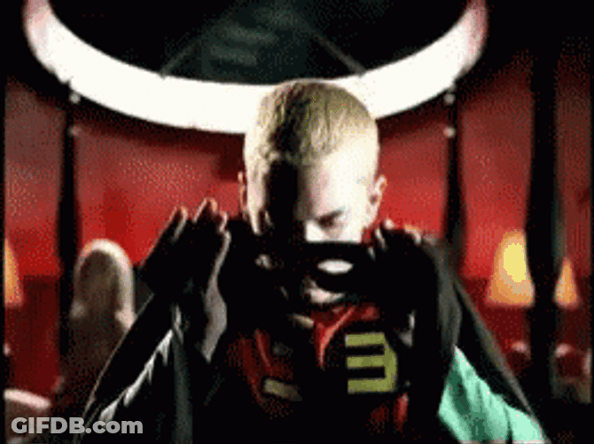 Eminem Robin Mask On GIF