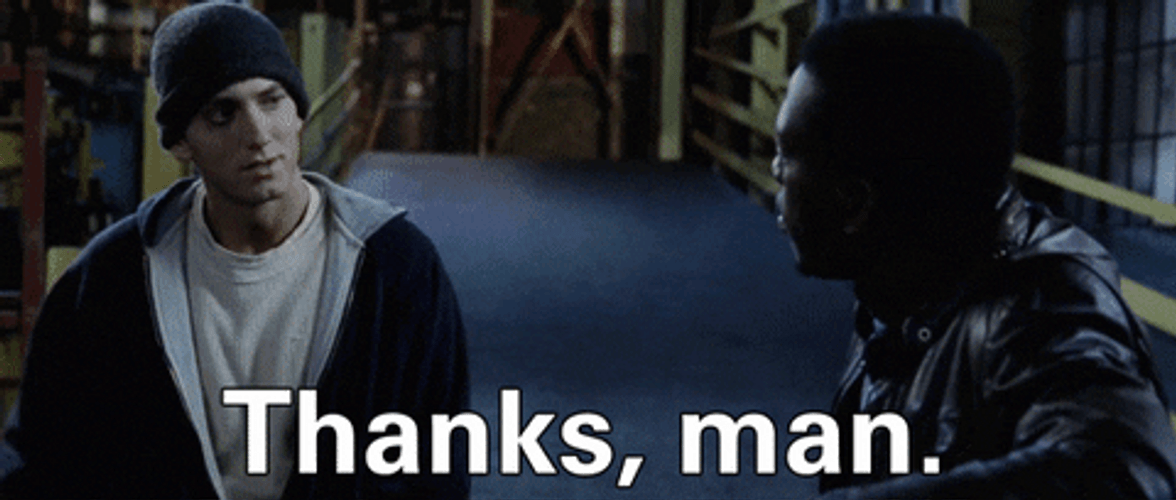 Eminem Thanks Man I Owe You GIF