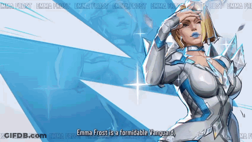 Emma Frost Is A Formidable Vanguard In This Animated Advertisement GIF