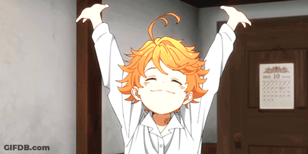 Emma Happy The Promised Neverland GIF