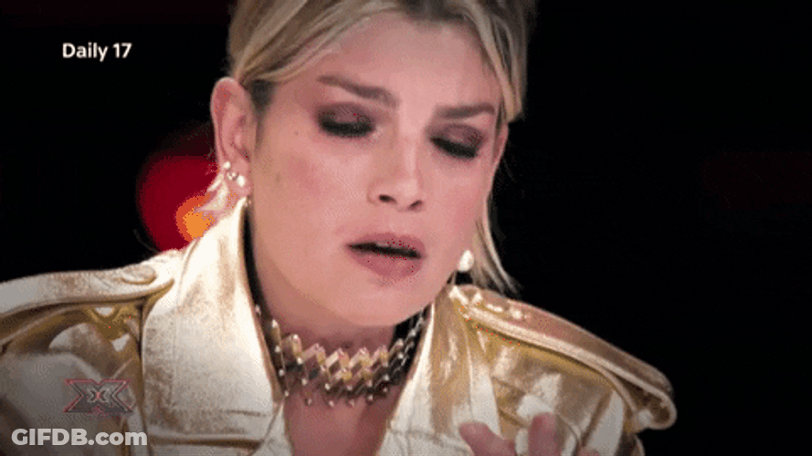 Emma Marrone Reaction X Factor GIF