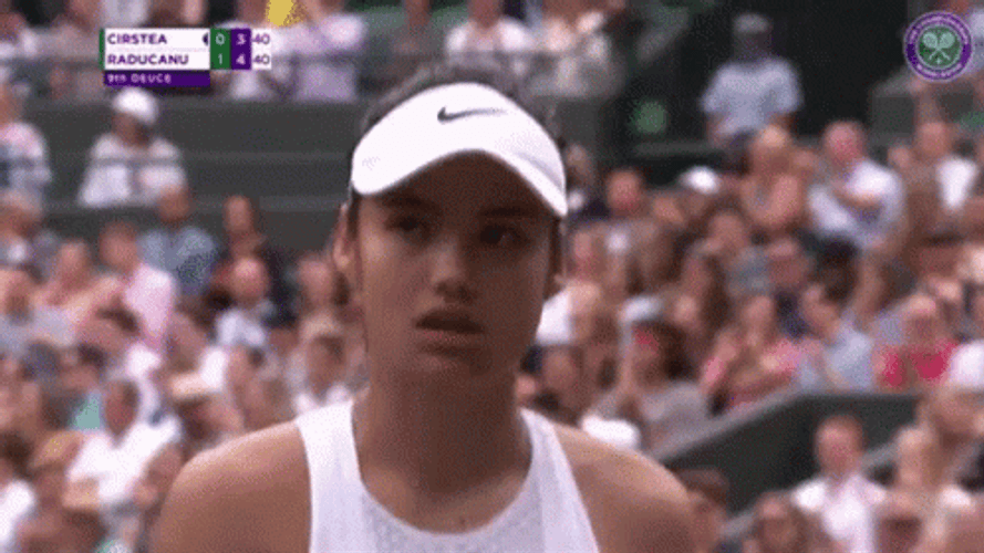 Emma Raducanu Exhale Walking GIF
