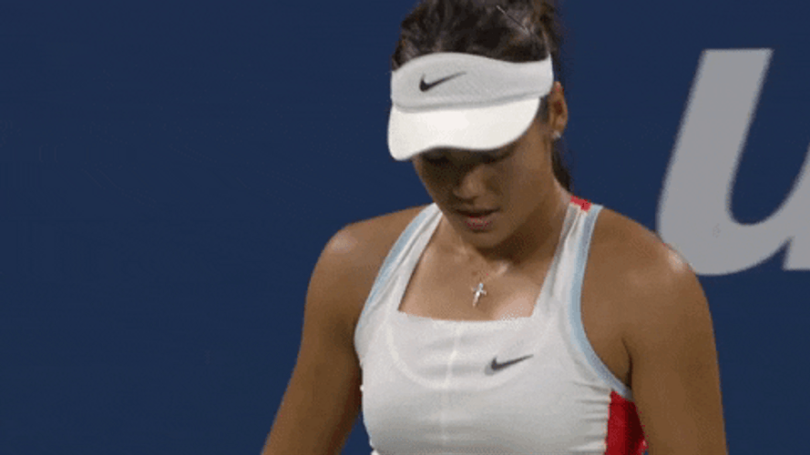 Emma Raducanu Head Down GIF