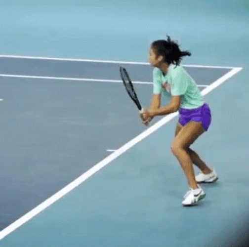Emma Raducanu Two-Handed Backhand GIF